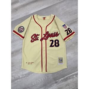 Headgear Classic St Louis Stars Negro League Gold Jersey Men's Medium #28